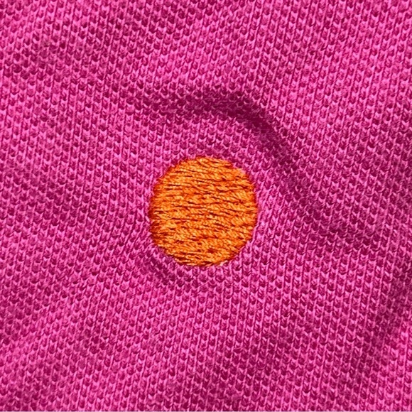 Gap Kids Polka Dot Polo Shirt Girls XL 12 Pink Embroidered - Picture 8 of 10
